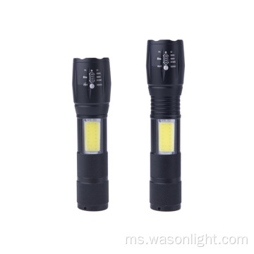 Baru dinaik taraf 2 dalam 1 Dua sumber Laser Laser Laser Custom Tactical Cob USB USB Lampu Lampu LED